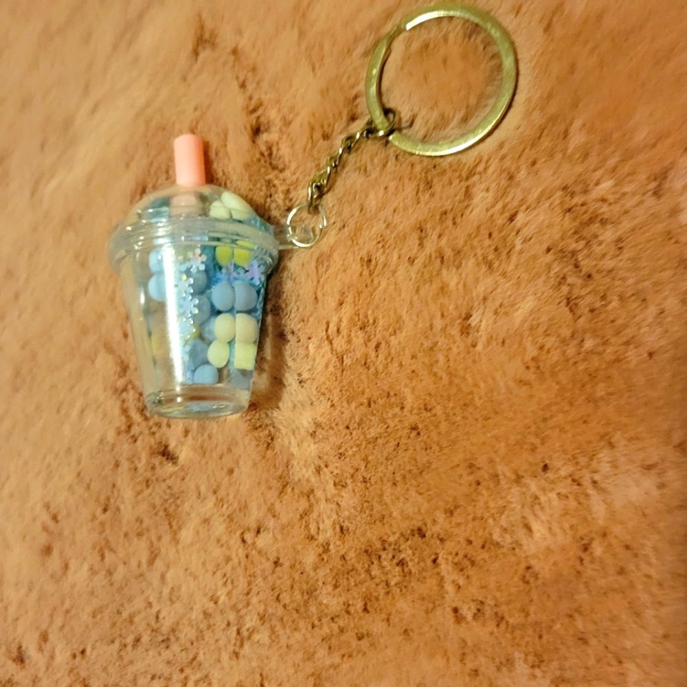 Motion liquid  keychain